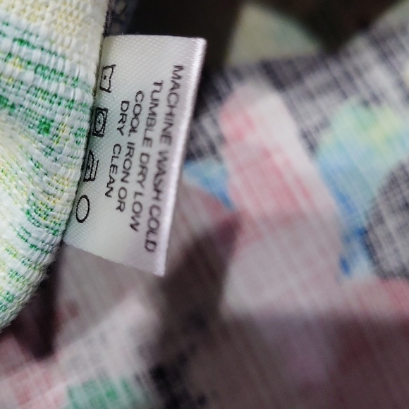 EUC Erin London women's floral lace back 97% cotton button down jacket coat, M - Picture 10 of 10